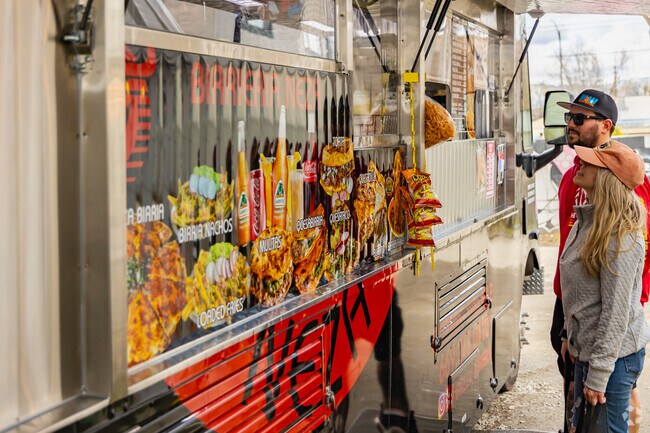 Neza Birrieria is one of the most popular food trucks in the area serving Mexican food.