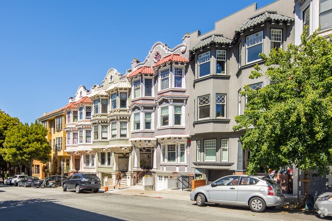 Nob Hill in San Francisco features quiet streets and stately homes.