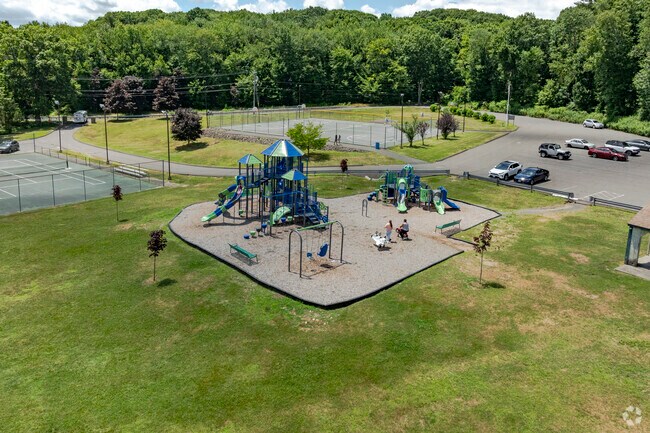 Peterson Memorial Park is located off of Mad River Road and provides acres of play-space in Wolcott.