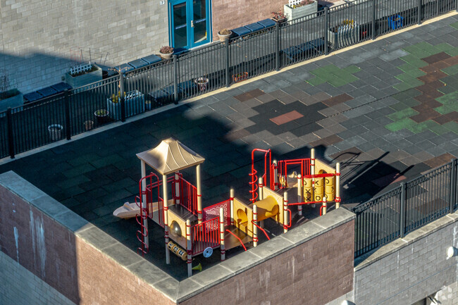 Colin Powell Elementary School provides a safe and engaging play spaces.