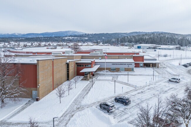 Chester Elementary School features a modern building for its students.