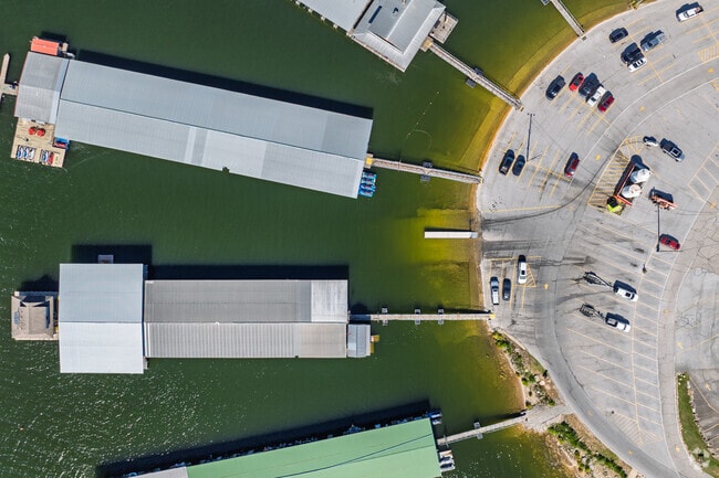 A large marina anchors the Indian Point Public Use Area.