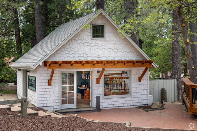 Speakeasy Books features cozy couches and stylish décor in Idyllwild Mountain Park.