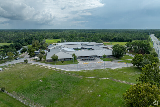 The Broad Creek Middle School campus in Newport, NC.