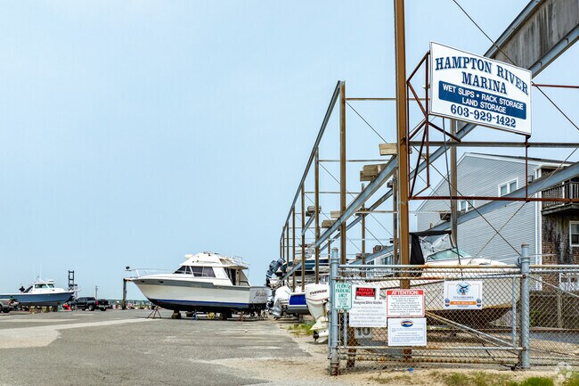 Residents of North Hampton don't have to travel far to launch their boats at the Hampton River Marina.