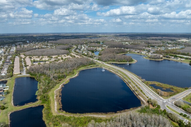 Ballantrae weaves green spaces, lake trails and natural settings in between homes.
