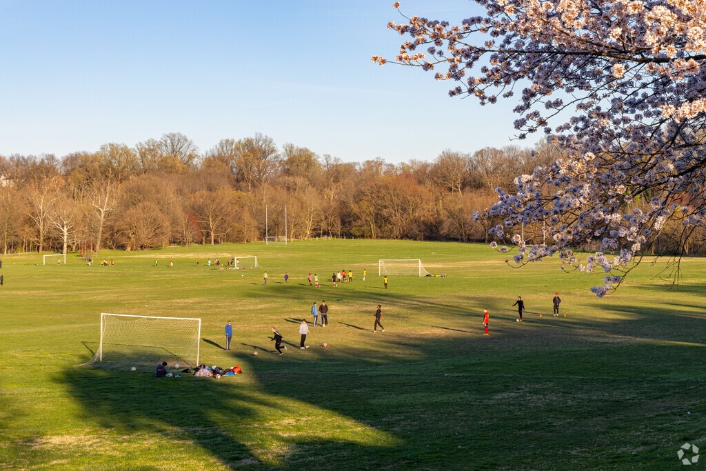 Herring Run Park in Frankford offers soccer fields for local athletes.