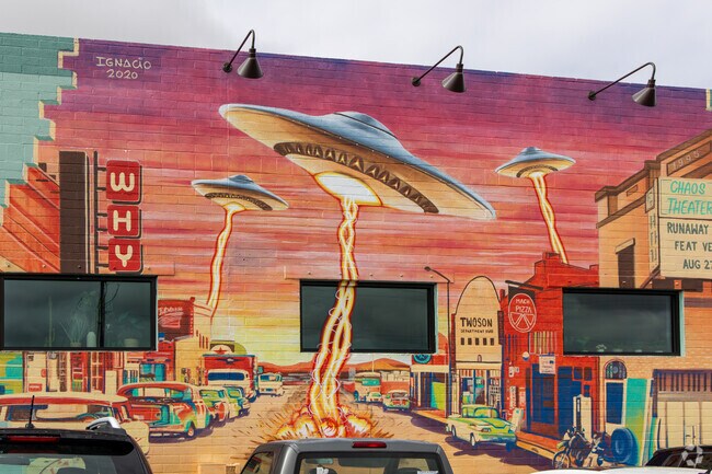 The Earthbound mural near Duffy was painted by local muralist, Ignacio Garcia.
