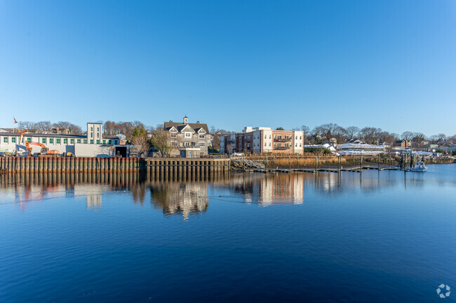 Residents enjoy scenic views of the Byram River which runs right by downtown Port Chester.
