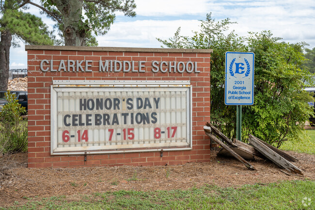 Clarke Middle School is home to over 700 students from the surrounding communities.