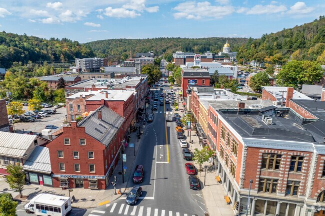 Downtown Montpelier is a charming historic district with a vibrant arts scene and quaint shops.