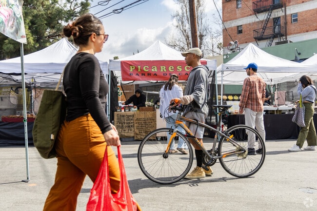 Enjoy the Silver Lake farmers market Tuesday's or Saturday's.
