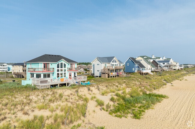 Beachfront homes demand high prices in Kitty Hawk Beach.