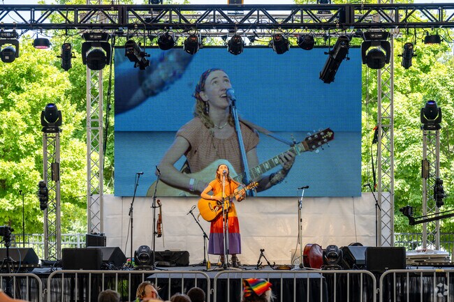 Downtown Fort Wayne's Pride Fest features two stages of entertainment.