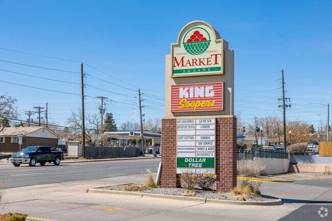Market Square Shopping Center offers many chain and local retailers.