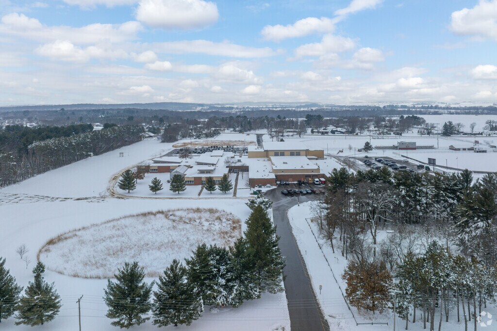 Brodhead High School has nearby athletic fields.