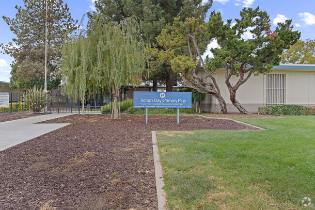 The side entrance of Action Day School in San Jose.