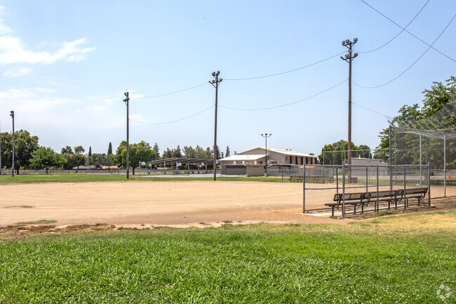 The baseball field at Herbert Hoover Middle School in Merced.