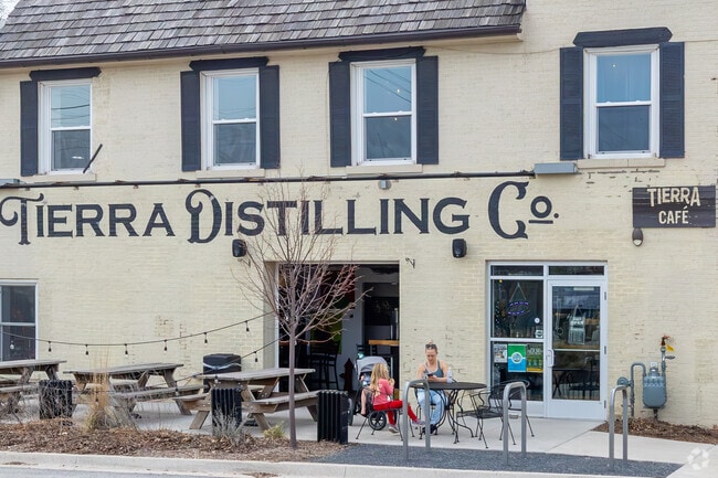 Tierra Distilling Co. in Clarendon Hills serves coffee in the AM hours and drinks in the PM.