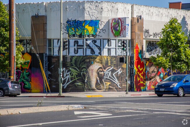 Uptown's streets are full of graffiti and vandalism.