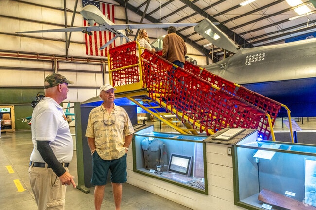 Explore the rich history of aviation at the March Field Air Museum near Upton Acres.