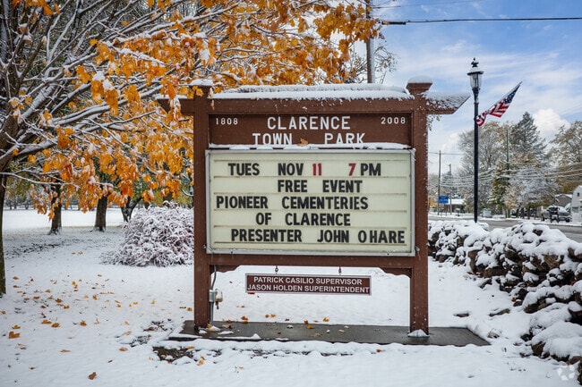 Main Street Town Park offers free events for the benefit of Clarence natives.
