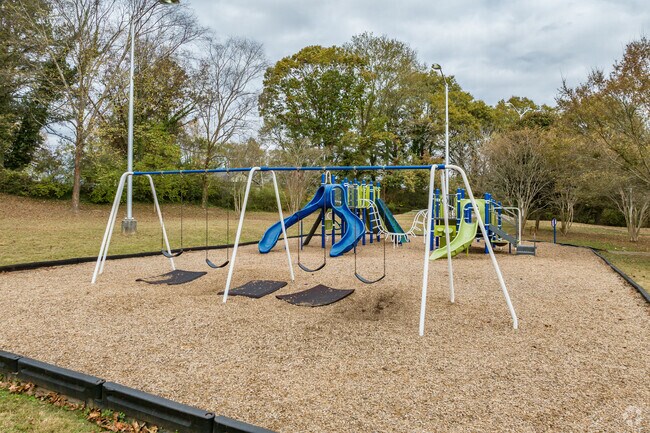 Benteen Park is not just home to a delightful playground; it also features a fantastic swingset that invites laughter and fun.