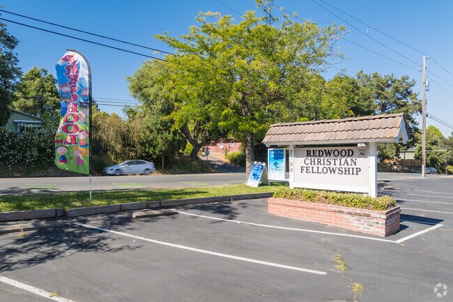 Homework time!Students study in after-school club at Redwood Christian School.