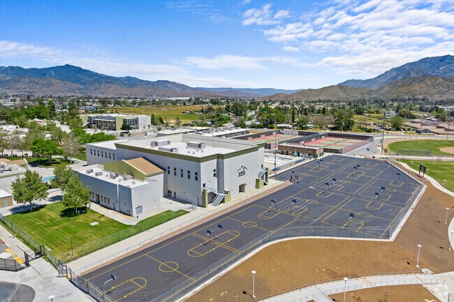 Challenge your friends and score big at Banning High School's basketball courts.