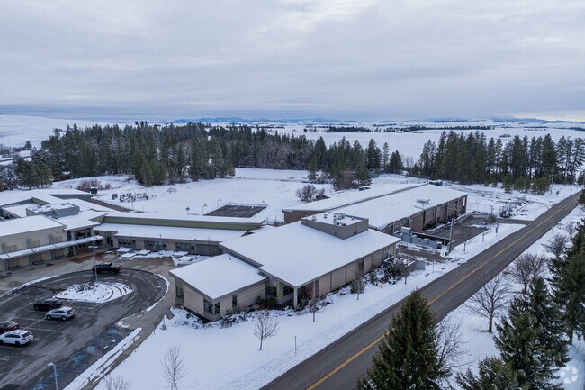 Freeman Middle School has a large green space behind the school.