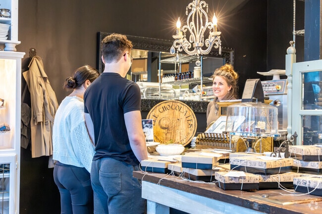 The Cordial Cherry is a chocolate experience you can't miss in the Armbrust Acres area.