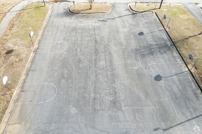 A basketball court at Carroll T Overton Elementary School.