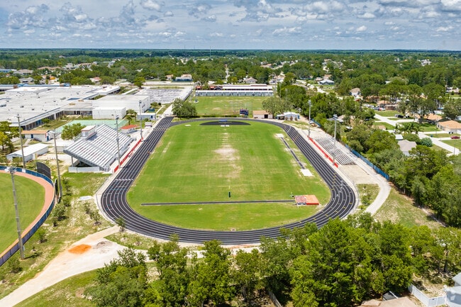 Springstead High School has a top of the line stadium for football and track and field.