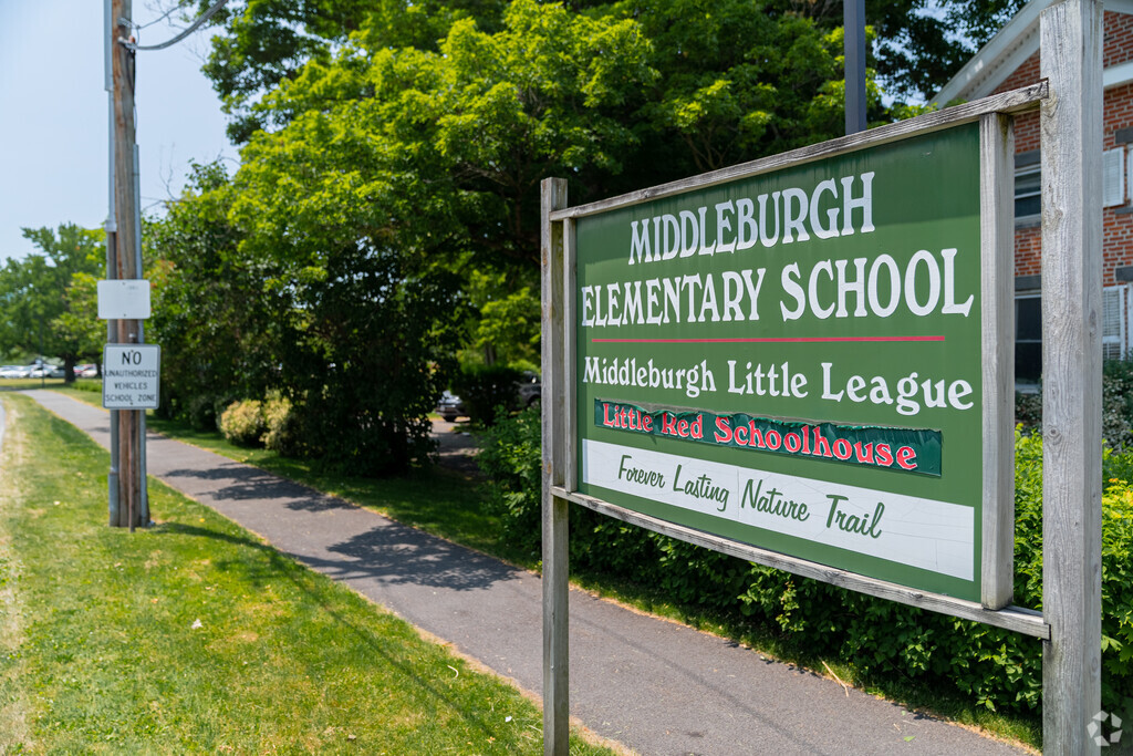 Middleburgh Elementary School is known locally as the little red school house.