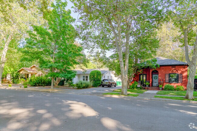Homes in East Streets get shade all day from the massive trees lining grid style the streets.