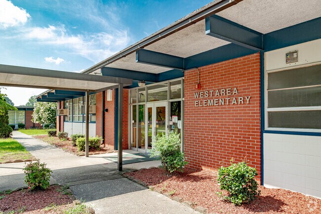 Westarea Elementary School has playgrounds and sport fields for students in Lake Pines.