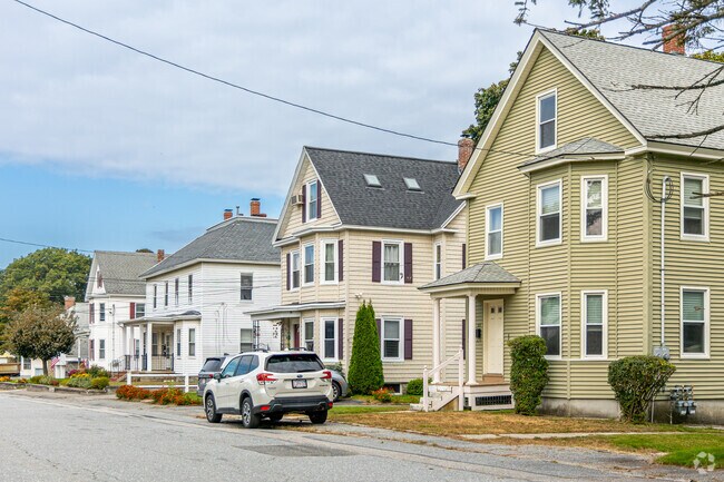 Rows of traditional homes line the street in North Chelmsford.