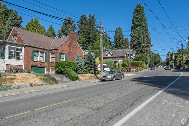 Lake Washington Boulevard in Madrona features a number of early twentieth century homes.