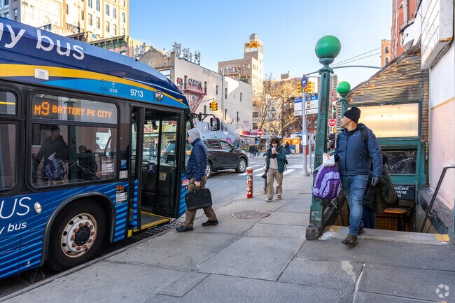 Getting around Chinatown is possible with several bus lines and the F train on East Broadway.
