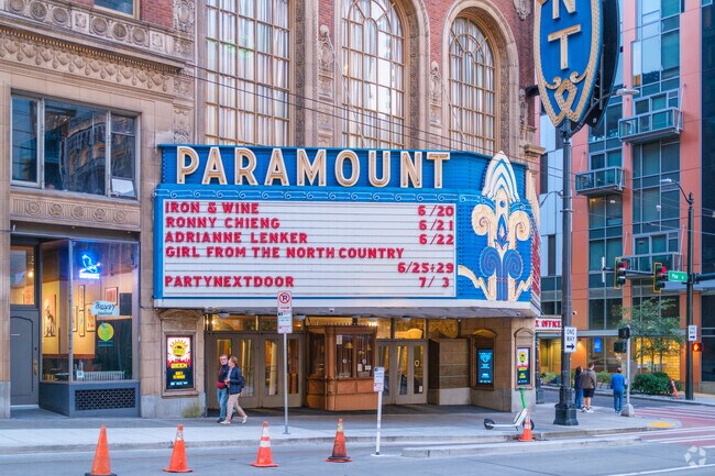 Denny Triangle locals can catch a big show at the famous Paramount Theater nearby.