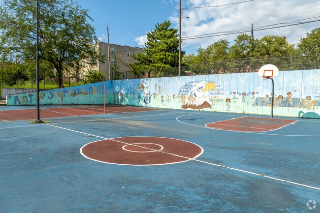 Residents can play basketball indoors or outdoors at Robert C Marshall Rec Center in Heritage Crossing.