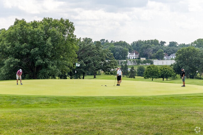 Waveland Golf Course in Waveland Woods draws locals for scenic rounds and relaxing views.