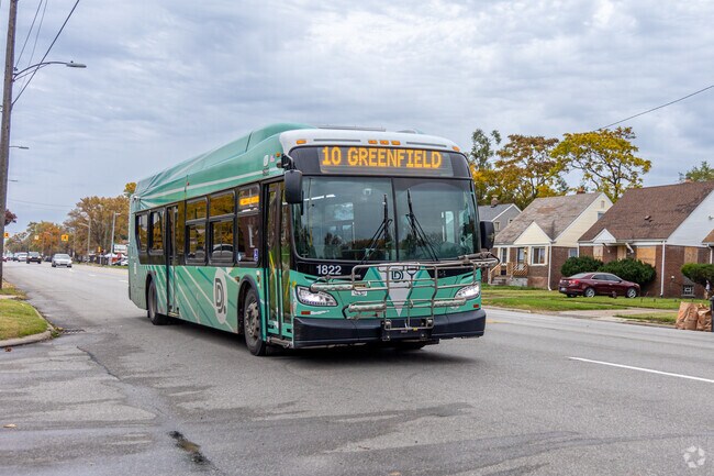 Detroit's DOT provides bus transportation throughout Hubbell-Puritan neighborhood.