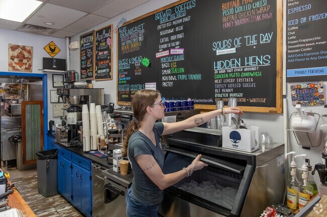 The Blue Rooster Cafe takes care of all Cape St. Claire residents.