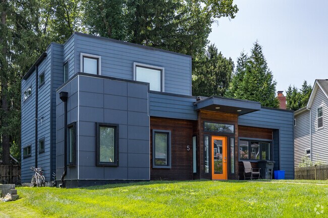 Modern living meets natural beauty at these stunning contemporary homes in Cabin John.