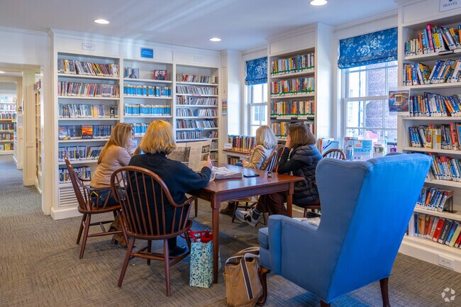Spend the afternoon in the charming Bedford Library and enjoy one of your favorite books.