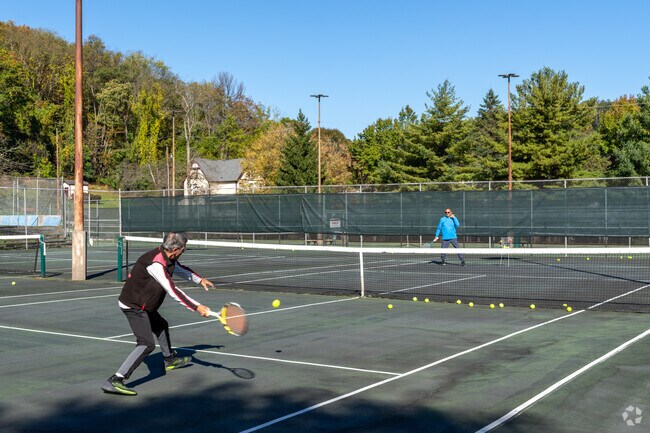 Roxbury Park is a great place to hone your tennis skills.