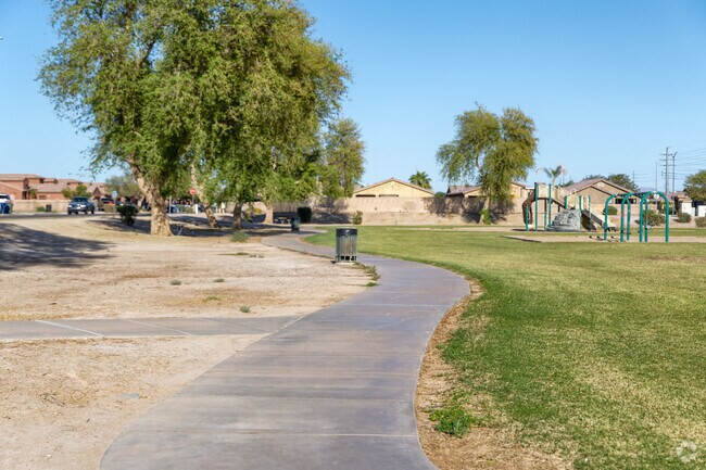 Find your moment of relaxation at Las Casitas Park, a serene spot in Yuma's landscape.