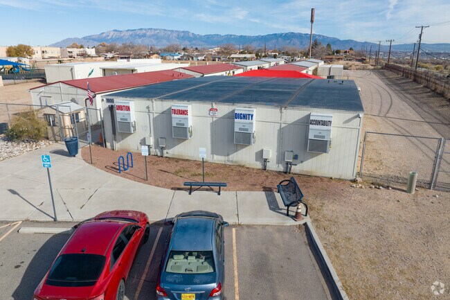Albuquerque Talent Development Academy signage in Ladera Heights.