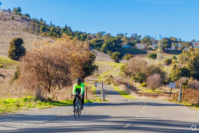 Walkers and cyclists alike enjoy the natural beauty trails at Benicia State Recreation Area.